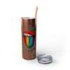 Skinny Tumbler with Straw, 20oz Proud Since Forever - Image 3