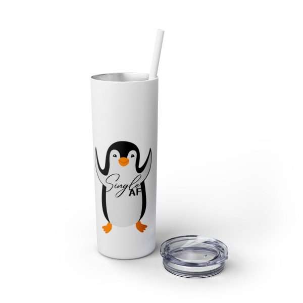 Skinny Tumbler with Straw, 20oz Single AF