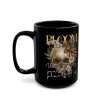 Mug - Black mug with bloom design - Image 2