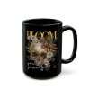 Mug - Black mug with bloom design - Image 3