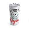 20oz Tumbler - Funny Gym Ghost Design - Image 2