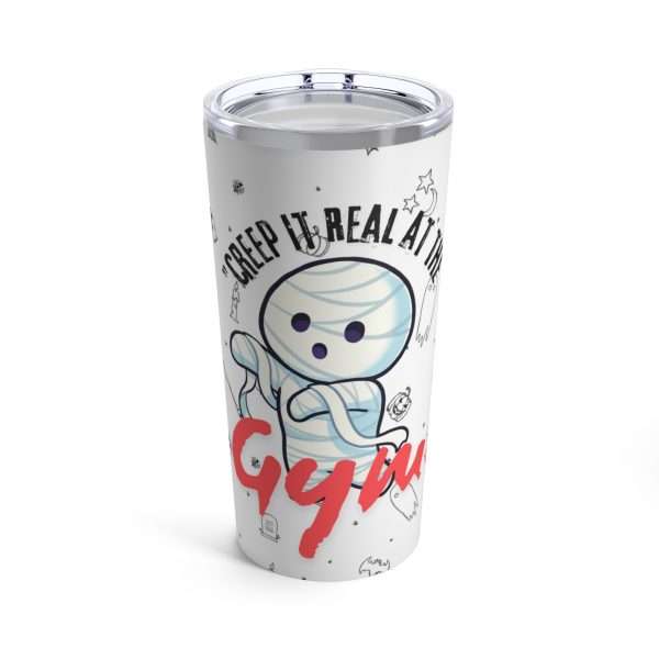 20oz Tumbler - Funny Gym Ghost Design