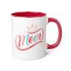 Queen Mom Accent Mug – Perfect Gift for Mother's Day & Everyday Appreciation - Image 3