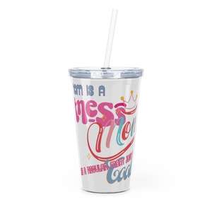 Fun and Playful Mom Life Plastic Tumbler with Straw - Perfect Gift for Mother's Day